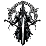 A knight from Dark Souls wielding a unique sword tattoo design idea