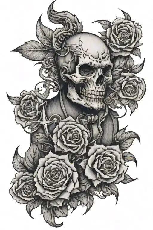 Back line tattoo, which has some meaning of loyalty and royalty for men tattoo design idea