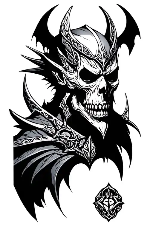 Lich King tattoo design idea