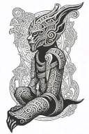 osiris leg tattoo tattoo design idea