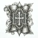 Bible tattoo design idea
