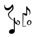 yolo writing musical notes tattoo design idea