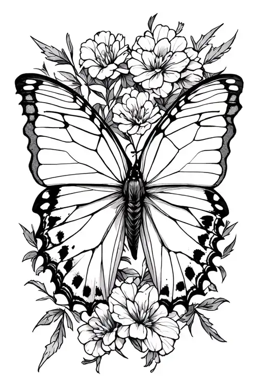"ネロ" Secre swallowtail black clover tattoo design idea