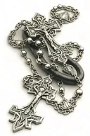 religious symbol, saints, prayers, rosary beads tattoo design idea