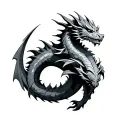 Norse Dragon tattoo design idea