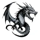 Norse Dragon tattoo design idea