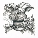 rabbit chef tattoo tattoo design idea