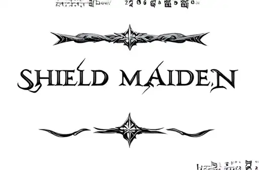 "Shield maiden" tattoo design idea