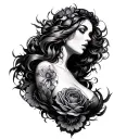 Between The Boob tattoo design idea