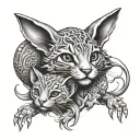 Grandkids tattoo design idea