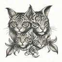 Grandkids tattoo design idea