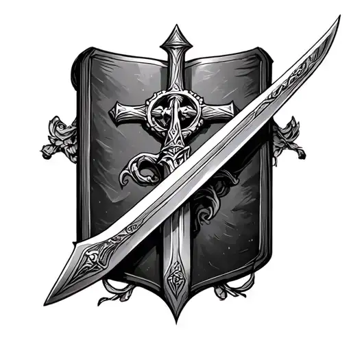 Bible Sword tattoo design idea