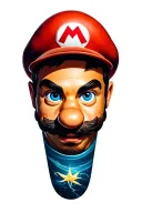 mario tattoo design idea