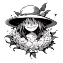 one piece anime tattoo design idea