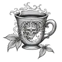 Tig weld walking the cup tattoo design idea