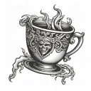 Tig weld walking the cup tattoo design idea