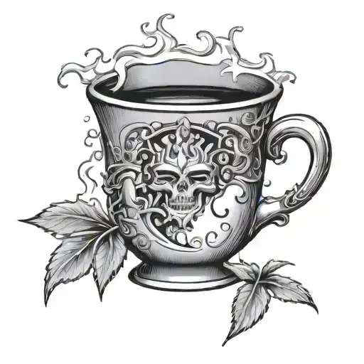 Tig weld walking the cup tattoo design idea