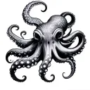 Japanese Octopus tattoo design idea