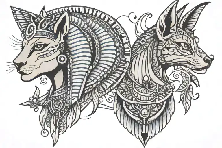 egyptian tattoo design idea