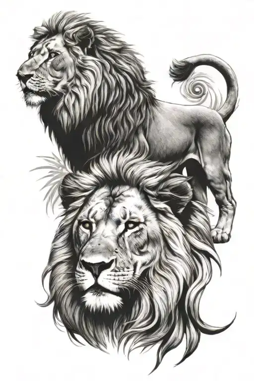lion of Judah tattoo design idea