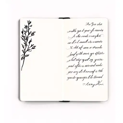 dark romance book tattoo design idea