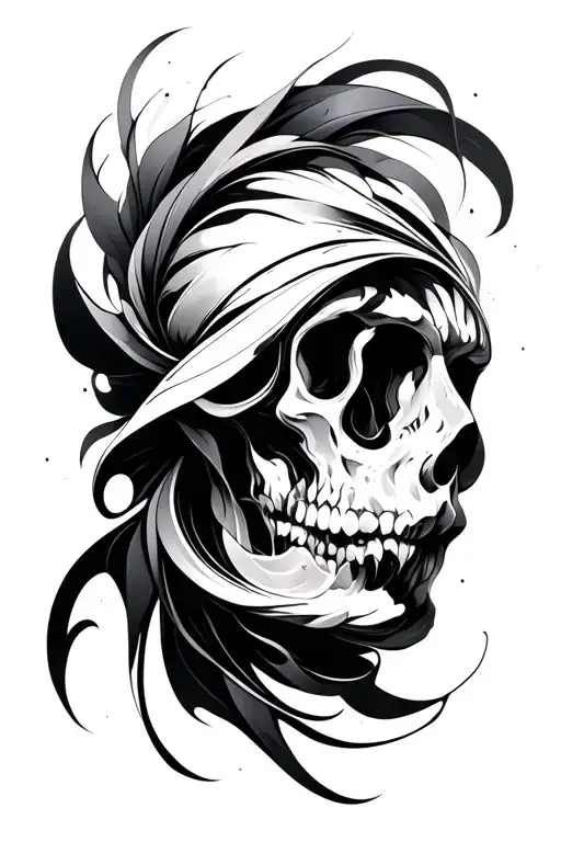 camino style abstract design combining tattoo design idea