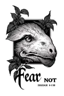 fear not Isaiah 41:10 tattoo design idea