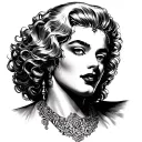 Merlin Monroe tattoo design idea