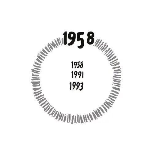 "1958, 1991, 1993" circles, tattoo design idea