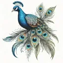 Feathers, Chakra, Peacock tattoo design idea