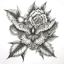 stencil tattoo design idea