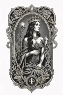 the empress tarot card tattoo design idea