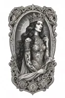 the empress tarot card tattoo design idea