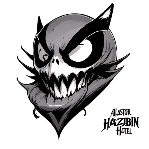 Alastor hazbin hotel picture tattoo design idea