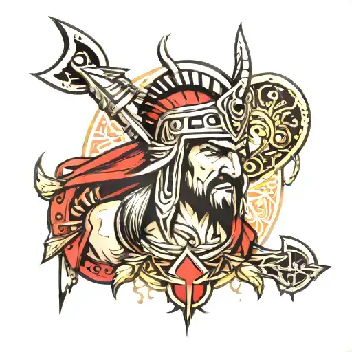 Sparta style tattoo design idea