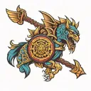 Sparta style tattoo design idea