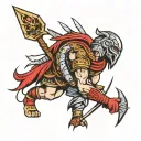 Sparta style tattoo design idea