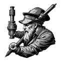 Millwright tattoo design idea