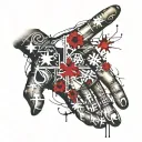 underground hand tattoo tattoo design idea