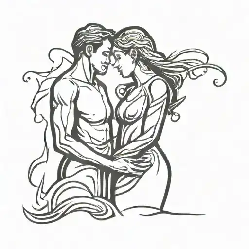 couple, married, eternal tattoo design idea
