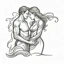 couple, married, eternal tattoo design idea