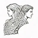 couple, married, eternal tattoo design idea