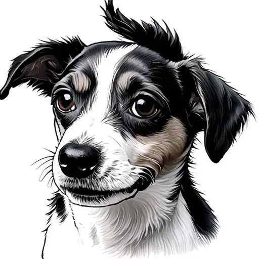 Jack Russell Terrier tattoo design idea
