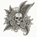 trust no one tattoo design idea