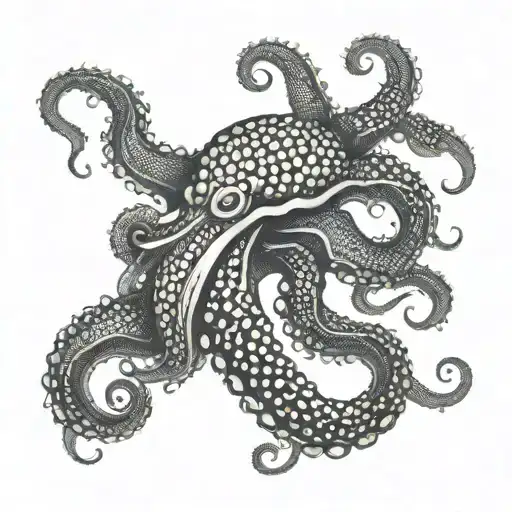 Kraken tentacles tattoo design idea