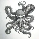 Kraken tentacles tattoo design idea