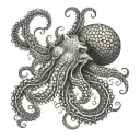 Kraken tentacles tattoo design idea