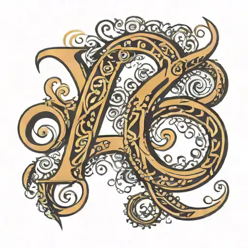 give me combined tamil letters tattoo designs for these letters கா, அ  tattoo design idea