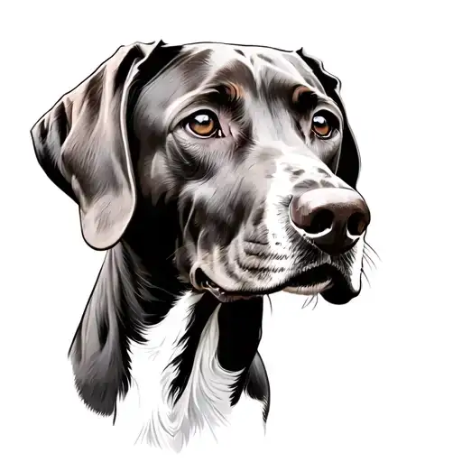 Vizsla tattoo design idea