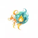 fire Mage tattoo design idea